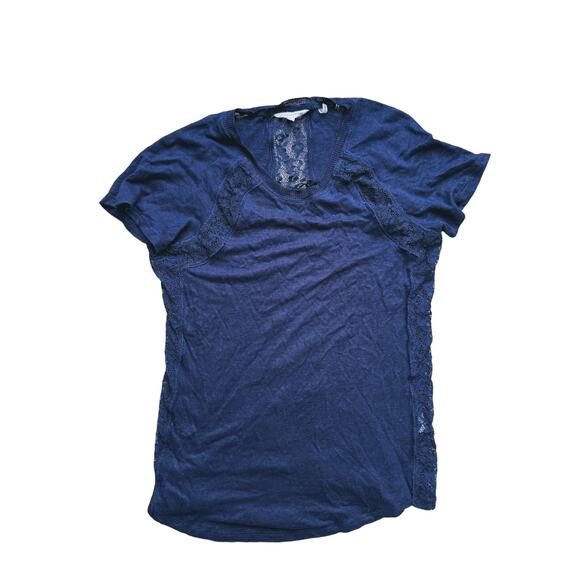 Rebecca Taylor Black Sheer Lace Cutout Top Blouse Small Whimsigoth Romantic Goth - Picture 2 of 6